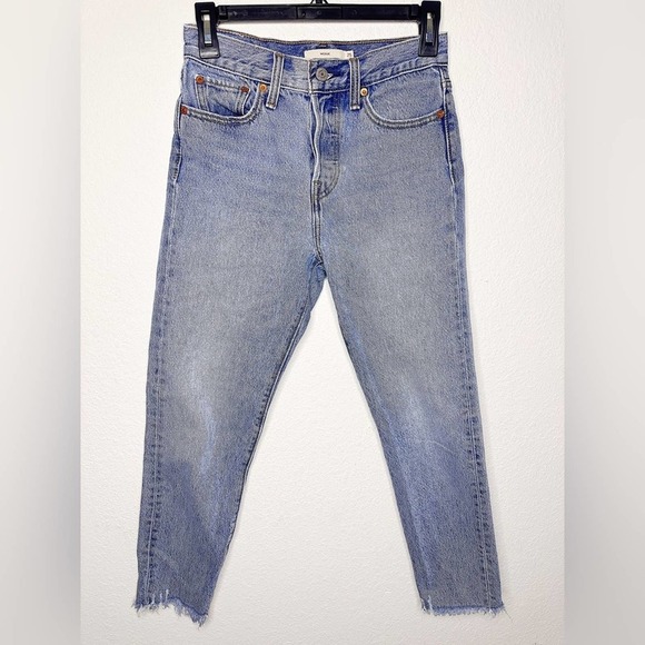 Levi's Denim - Levi's Women's Wedgie Straight Fit Button-Fly Cotton Jeans Size 25 $98